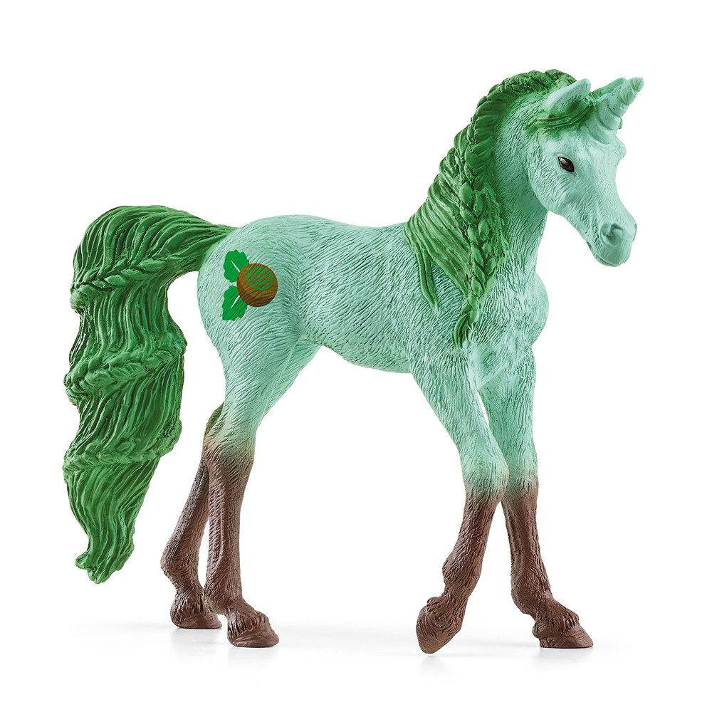 Schleich bayala, Collectible Unicorn Toy Figure for Girls and Boys, Mint Chocolate Unicorn Figurine (Dessert Series), Ages 5+