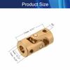 Jutagoss Universal Joint Shaft Coupling Rotatable Universal Steering Shaft U Joint Coupler for RC Robot Boat Car 3mm to 3mm 3Pcs view 2