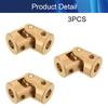 Jutagoss Universal Joint Shaft Coupling Rotatable Universal Steering Shaft U Joint Coupler for RC Robot Boat Car 3mm to 3mm 3Pcs view 4