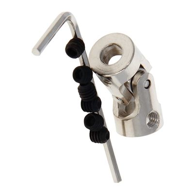 Jutagoss Universal Joint Shaft Coupling Rotatable Universal Steering Shaft U Joint Coupler for RC Robot Boat Car 5mm to 5mm 3Pcs