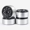 4Pcs 1.0" Micro Beadlock Wheels for 1/24 Axial SCX24 90081 AXI00001 AXI00002 RC Crawler Car (Black) view 2