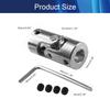 Jutagoss Universal Joint Shaft Coupling Rotatable Universal Steering Shaft U Joint Coupler for RC Robot Boat Car 8mm to 10mm 1Pcs view 2