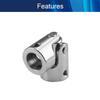 Jutagoss Universal Joint Shaft Coupling Rotatable Universal Steering Shaft U Joint Coupler for RC Robot Boat Car 8mm to 10mm 1Pcs view 3