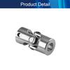 Jutagoss Universal Joint Shaft Coupling Rotatable Universal Steering Shaft U Joint Coupler for RC Robot Boat Car 8mm to 10mm 1Pcs view 4