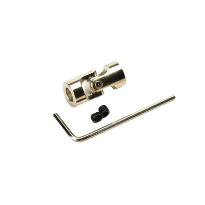 Jutagoss Universal Joint Shaft Coupling Rotatable Universal Steering Shaft U Joint Coupler for RC Robot Boat Car 6mm to 6mm 5Pcs