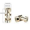 Jutagoss Universal Joint Shaft Coupling Rotatable Universal Steering Shaft U Joint Coupler for RC Robot Boat Car 6mm to 6mm 5Pcs view 2