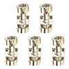 Jutagoss Universal Joint Shaft Coupling Rotatable Universal Steering Shaft U Joint Coupler for RC Robot Boat Car 6mm to 6mm 5Pcs view 3