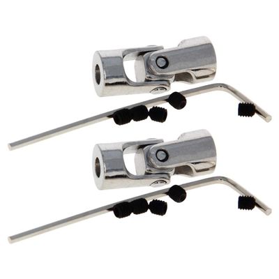 Jutagoss Universal Joint Shaft Coupling Rotatable Universal Steering Shaft U Joint Coupler for RC Robot Boat Car 4mm to 4mm 2Pcs