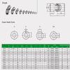Jutagoss Universal Joint Shaft Coupling Rotatable Universal Steering Shaft U Joint Coupler for RC Robot Boat Car 4mm to 4mm 2Pcs view 4