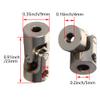 Jutagoss Universal Joint Shaft Coupling Rotatable Universal Steering Shaft U Joint Coupler for RC Robot Boat Car 4mm to 5mm 2Pcs view 2