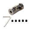Jutagoss Universal Joint Shaft Coupling Rotatable Universal Steering Shaft U Joint Coupler for RC Robot Boat Car 4mm to 5mm 2Pcs view 3