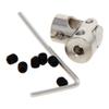 Jutagoss Universal Joint Shaft Coupling Rotatable Universal Steering Shaft U Joint Coupler for RC Robot Boat Car 3.17mm to 4mm 1Pcs view 2