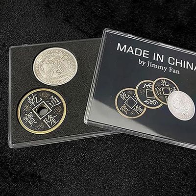ZQION Made in China Magic Tricks Silver Brass Coin Appear Vanish Transform Mgaic Gimmicks Close Up Stage Illusions Props Mentalism