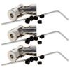 Jutagoss Universal Joint Shaft Coupling Rotatable Universal Steering Shaft U Joint Coupler for RC Robot Boat Car 3.17mm to 4mm 3Pcs view 1