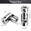 Jutagoss Universal Joint Shaft Coupling Rotatable Universal Steering Shaft U Joint Coupler for RC Robot Boat Car 3.17mm to 4mm 3Pcs view 2