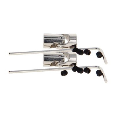 Jutagoss Universal Joint Shaft Coupling Rotatable Universal Steering Shaft U Joint Coupler for RC Robot Boat Car 2mm to 2.3mm 2Pcs