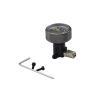 DAPENGNIAO Mini 10MPA RC Hydraulic Oil Pressure Gauge M8 to M5 Mounting Seat for RC Excavator Bulldozer Loader Parts Accessories (Color : Gauge and Seat) view 1