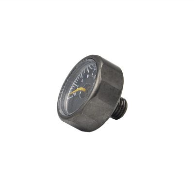 DAPENGNIAO Mini 10MPA RC Hydraulic Oil Pressure Gauge M8 to M5 Mounting Seat for RC Excavator Bulldozer Loader Parts Accessories (Color : Only Pressure Gauge)