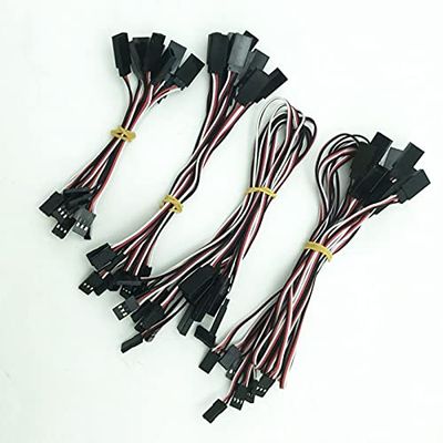 Replacement Part For 10pcs/lot 100mm/150mm/300mm/500mm RC Servo Extension Cord Cable Wire Lead JR For Rc Helicopter Rc Drone - (Color: 300mm)