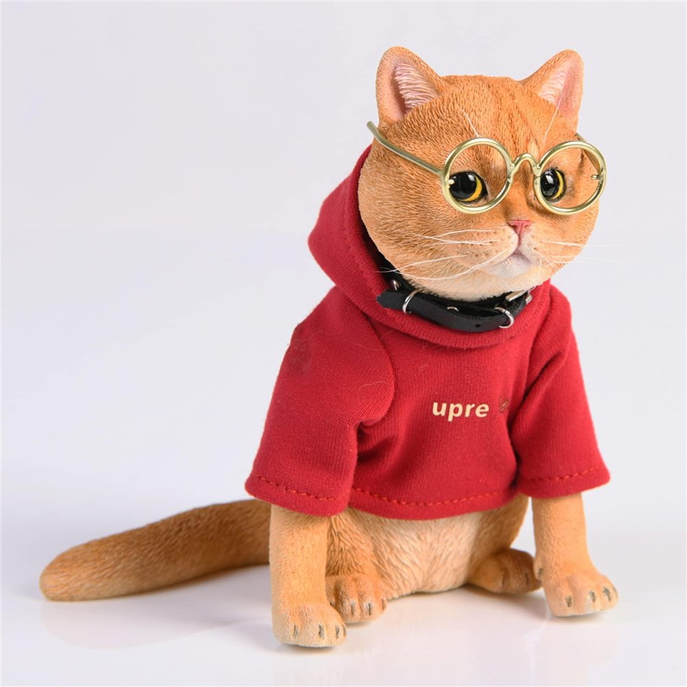 Lana Toys WLNTDOLA 1:3 Scale American Shorthair Cat Pet Healing Figure Sofa Realistic Animal Model