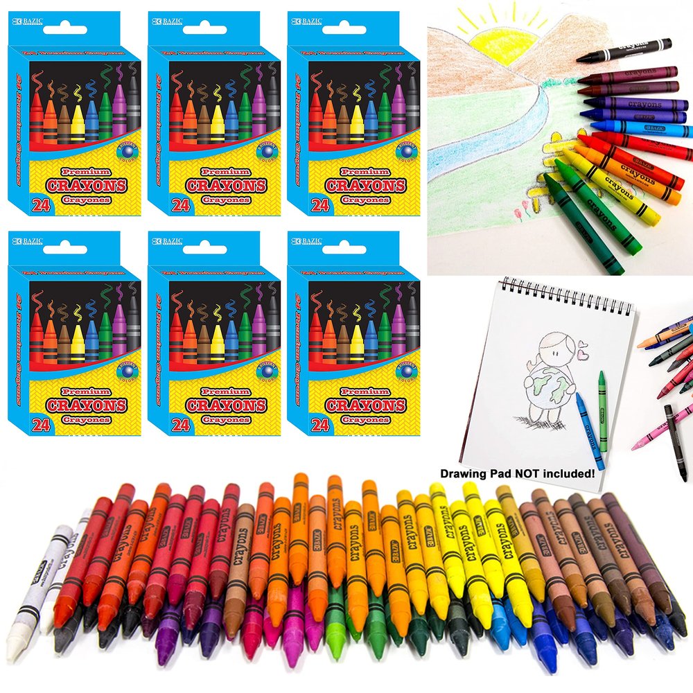 144 Crayons Premium Colors Coloring Non Toxic School Kids Art Craft