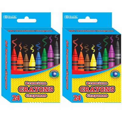 48 Premium Crayons Colors Kids Art Craft Coloring Non Toxic School