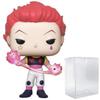 POP Hunter x Hunter - Hisoka Funko Pop Vinyl Figure (Bundled with Compatible Pop Box Protector Case), Multicolored, 3.75 inches view 1