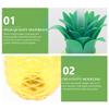 3pcs Pineapple Cups Luminous Fishbowl Cups with Lids and Straw Glowing Summer Party Plastic Pineapple Decorations view 4