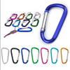 12 Pc Aluminum D Ring Carabiners Grocery Bag Holder Handle Stroller Hooks Colors view 1