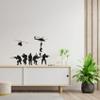 Military Troops Helicopter Swat Team Army Men Soldier Wall Sticker Art Decal for Boys Girls Room Rooms Bedroom Playroom Kid House Home Decor Stickers Walls Art Vinyl Decoration Size (22x30 inch) view 1