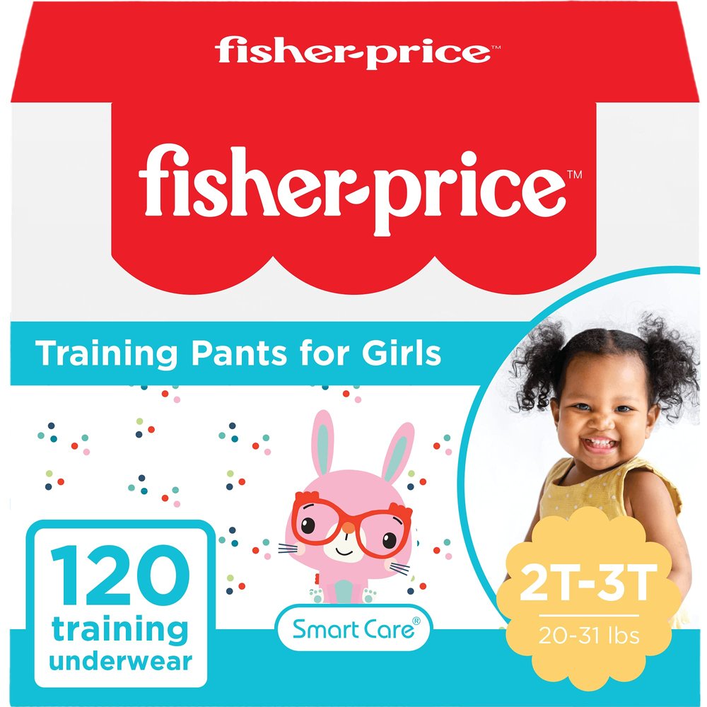 Smart Care Fisher-Price Training Pants, 2T-3T (Girl), 120 Count