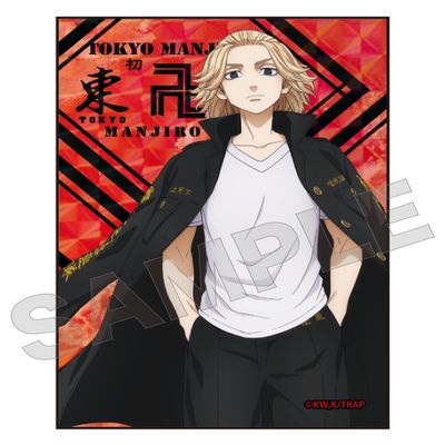 Tee's Factory TR-5580863SM Tokyo Revengers Stand Can Badge, Manjiro Sano, H 3.1 x W 2.1 x D 0.4 inches (80 x 53 x 10 mm)