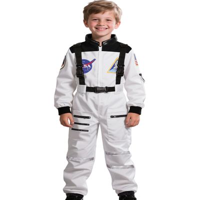 Cuteshower Kids Astronaut Costume for Boys Girls Space Jumpsuit Halloween (5-7 Years)