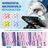 58-Piece Kids Microscope Kit - 100X-1200X Magnification, Metal Body, LED Light, Carrying Box - Science Experiment Toy for Kids Ages 5-12 view 4