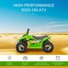 Aosom 6V Kids ATV 4-Wheeler Ride on Car, Electric Motorized Quad Battery Powered Vehicle with Forward/Reverse Switch for 18-36 Months Old Toddlers, Green view 3