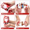 HEALLILY Christmas Wooden Stacking Doll Christmas Russian Matryoshka Doll Wooden Nested with Santa Claus Elk Snowman Polar Bear Penguin for Kids Birthday Toy Party Home Decor view 3