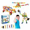 SHUNLAM Building Toys for Kids, 110 Pcs STEM Toys for Boys and Girls, Interlocking Playset for Age 3+, Kids Creative Kit (110 PCS) view 1