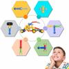 SHUNLAM Building Toys for Kids, 110 Pcs STEM Toys for Boys and Girls, Interlocking Playset for Age 3+, Kids Creative Kit (110 PCS) view 3