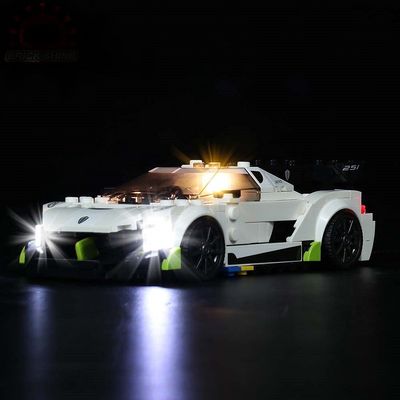 Brick Shine Light Kit for Koenigsegg Jesko 76900 (Model Set is not Included) (Classic)