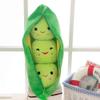 AOQI Giant Peas in A Pod Plush Toy Pea Pod Pillow Cute Pea Stuffed Toys Plant Doll Various Sizes (Green Beans,9.8''/25cm) view 2