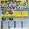 Downhill Rabbit $500/$200 Bingo Pull Tabs Game, Seal Card view 1