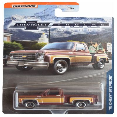 Matchbox '75 Chevy Stepside, [Brown/Gold] 100 Years Trucks