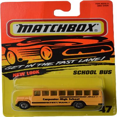Matchbox School Bus, [Yellow] Carpenter High School #47