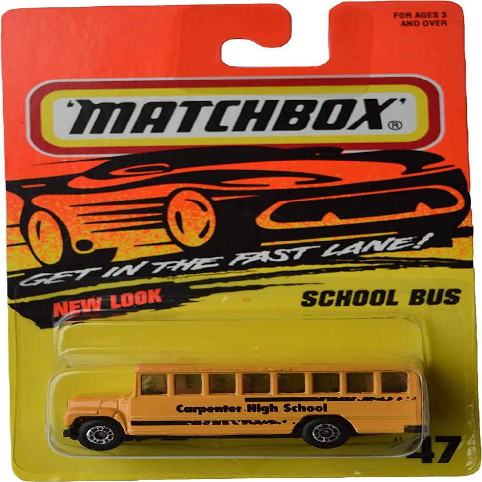 Matchbox School Bus, [Yellow] Carpenter High School #47