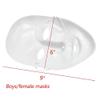 KBYUN DIY White Carnival Party Face Cover Costume Party Eye Mask Mardi Gras Mask Masquerade Mask Cosplay Props(Male) view 2