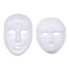 KBYUN DIY White Carnival Party Face Cover Costume Party Eye Mask Mardi Gras Mask Masquerade Mask Cosplay Props(Male) view 3