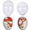 KBYUN DIY White Carnival Party Face Cover Costume Party Eye Mask Mardi Gras Mask Masquerade Mask Cosplay Props(Male) view 4