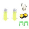 CHANCS DC Gear Electric Motor 3-6V 1:120 Double Shaft 2pcs with Plastic Toy Car Tire Wheel 5 Pairs of Motor Shafts for Robot Car view 1