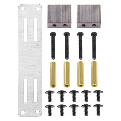ShareGoo Upgraded Metal Servo Fixed Bracket Steering Gear Mount Compatible with WPL B14 B16 B36 C24 C34 JJRC RC Truck Car (Titanium)