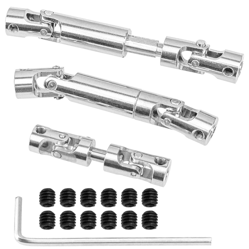 3Pcs ShareGoo Metal CVD Universal Drive Shaft Transmission Joint Axle for MN Model MN86K MN86KS MN86 MN86S MN G500 1/12 RC Car